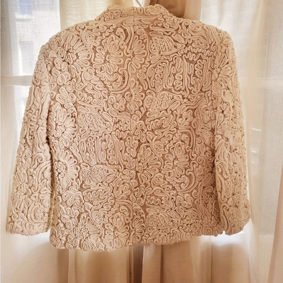 Boston Proper Barely Worn Lace  Off White -Jacket 10 - Picture 2 of 4